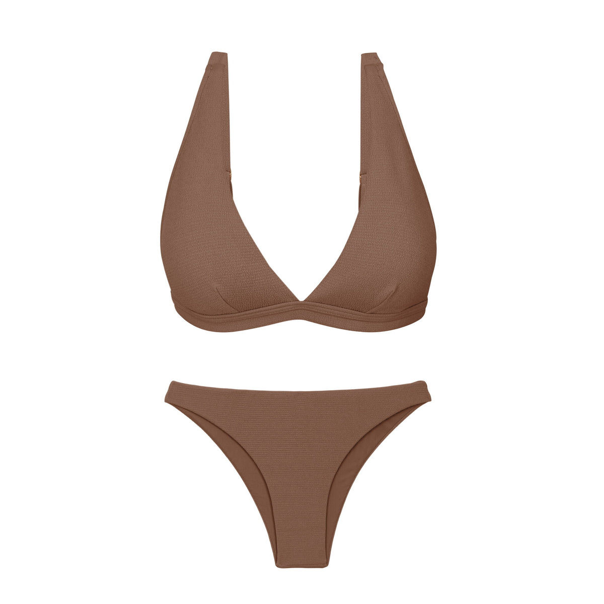 Product Front: Rio De Sol Two Piece Swimwear Set Sand-Cappuccino Alba Leblon