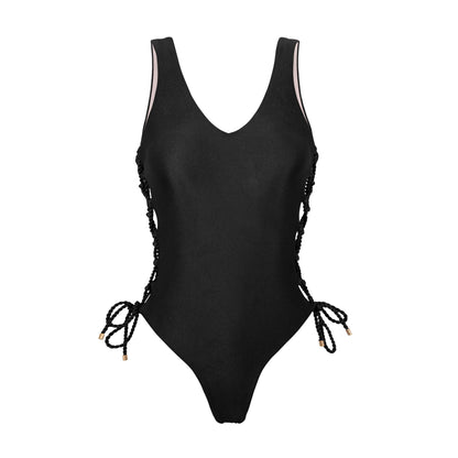 Product Front: Rio De Sol One Piece Swimsuits Shimmer-Black Zoe