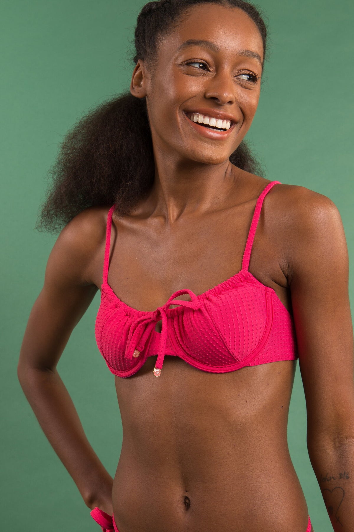 Image 10: Rio De Sol Bikini Tops Top Dots-Virtual-Pink Balconet-Tie