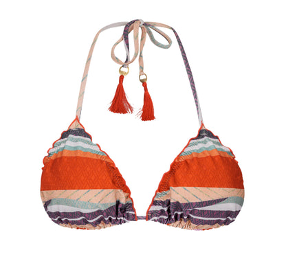 Product Front: La Playa Bikini Tops Top Scrunch Navy