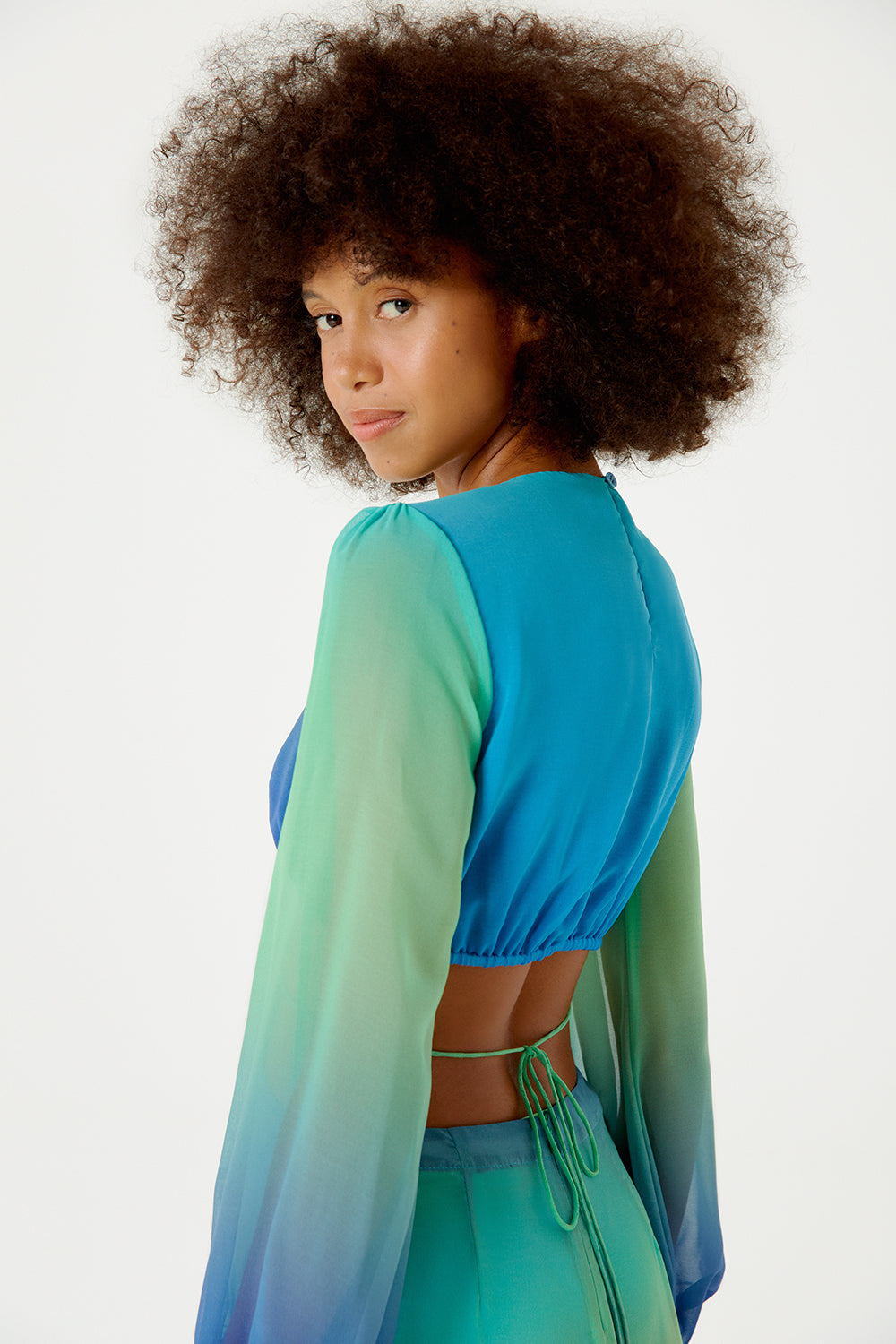 Image 06: Blueman Maxi Dresses Vestido Longo Resort Degrade Sky Barrado