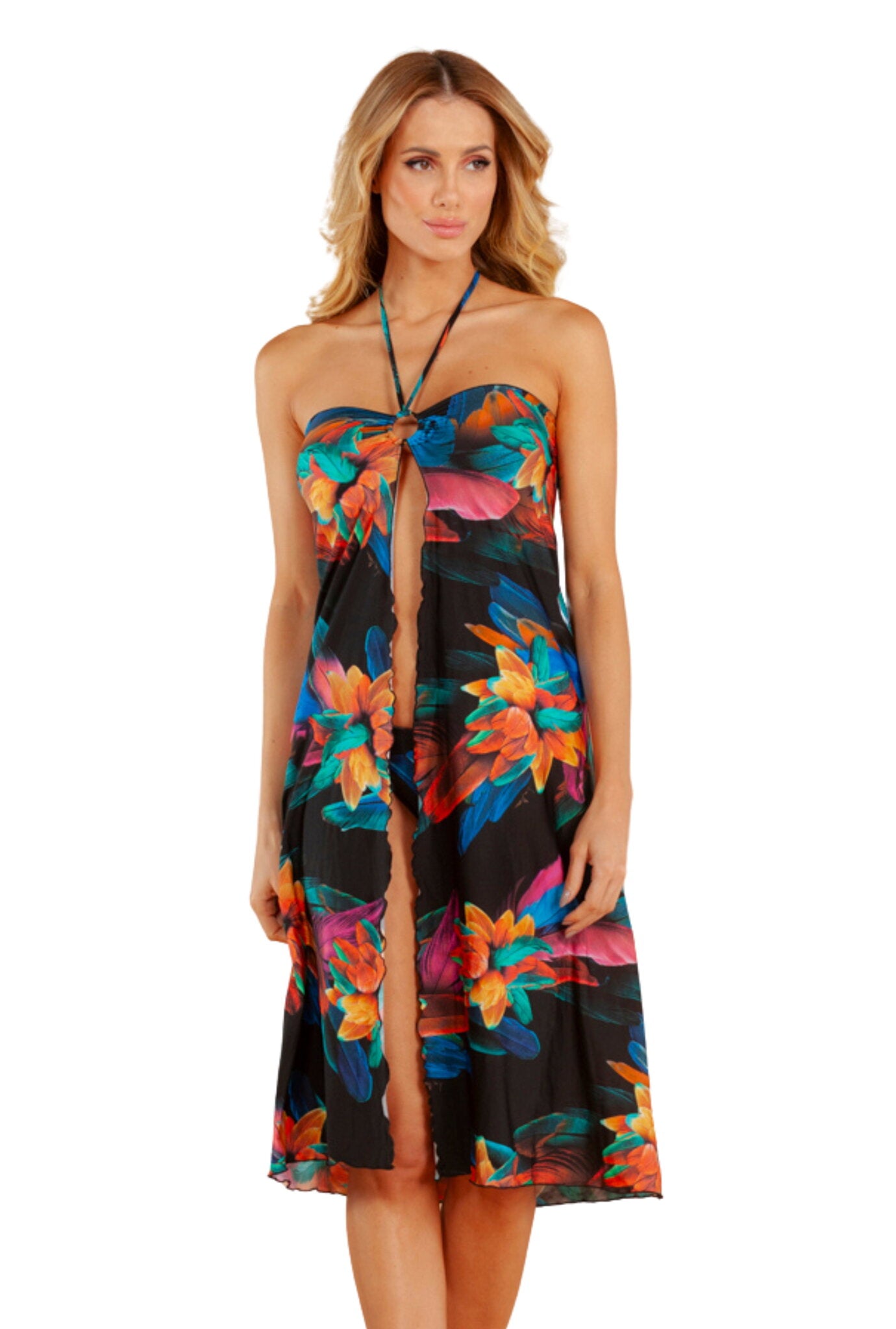 Gallery: Lua Morena Midi Dress Multiformas Argola Uv Brinco Preto