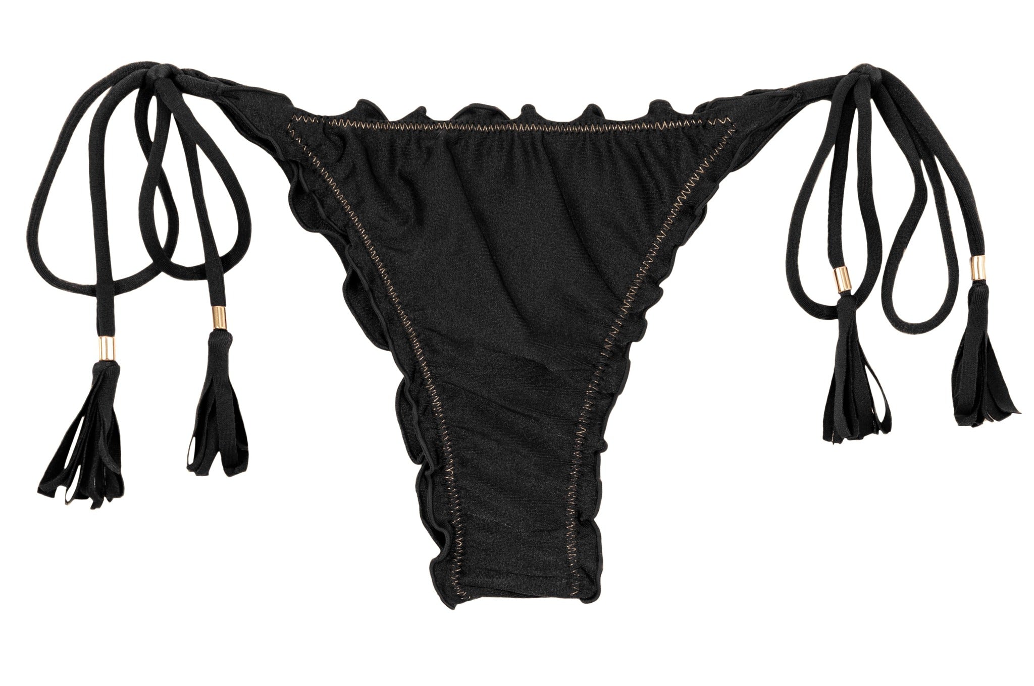 Product Front: Rio De Sol Bottom Bottom Shimmer-Black Frufru-Fio