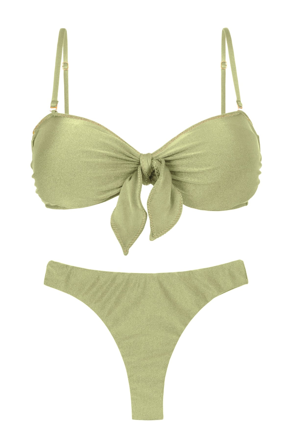 Product Front: Rio De Sol Two Piece Swimwear Set Oliva Bandeau-No Nice-Fio