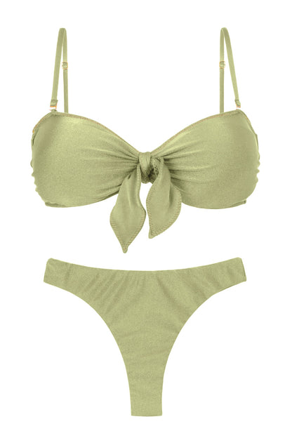 Product Front: Rio De Sol Two Piece Swimwear Set Oliva Bandeau-No Nice-Fio