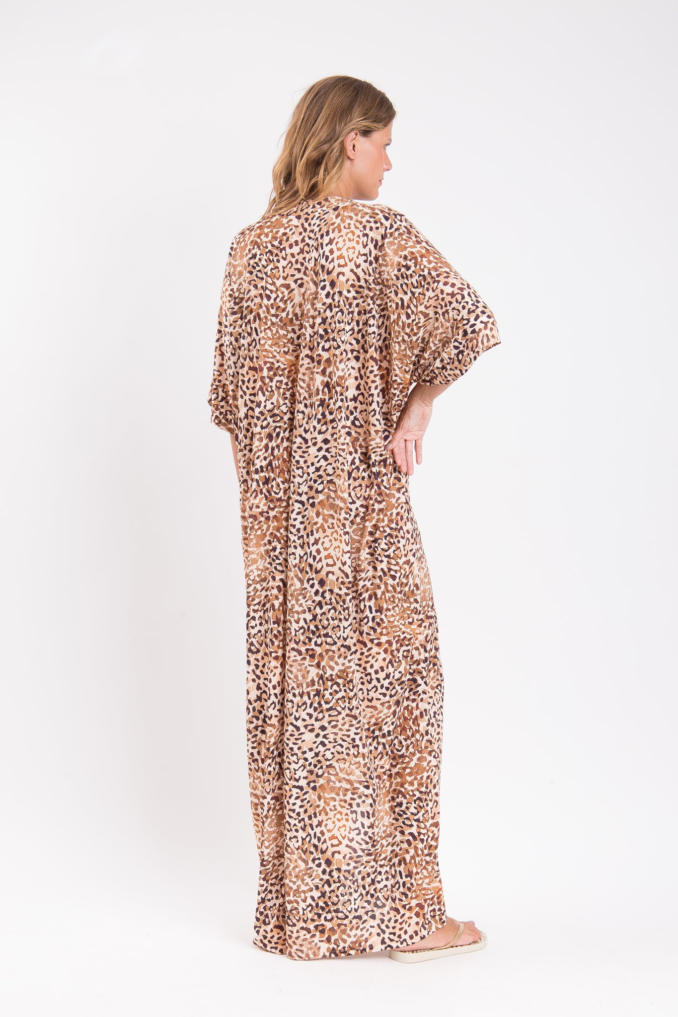 Image 08: Rio De Sol Maxi Dresses Leopard Long Dress