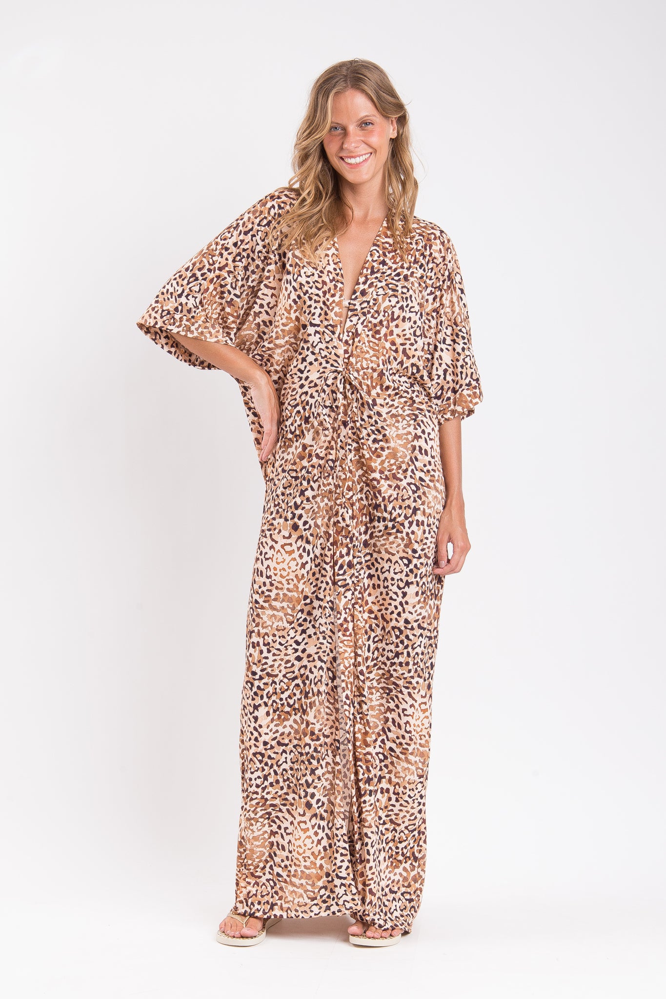 Image 07: Rio De Sol Maxi Dresses Leopard Long Dress