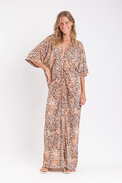 Image 07: Rio De Sol Maxi Dresses Leopard Long Dress