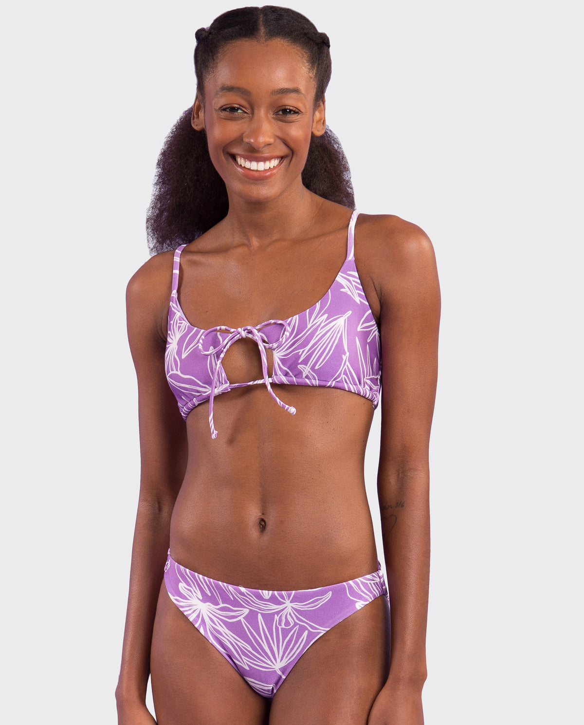 Gallery: Rio De Sol Two Piece Swimwear Set Trail-Purple Tank-Tie Essential-Comfy