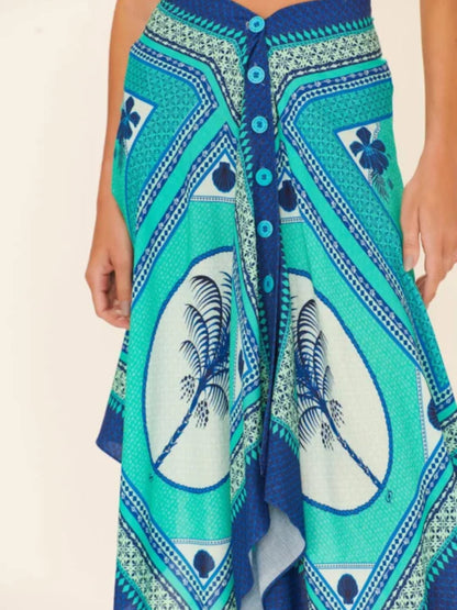Image 02: Blueman Beach Skirt Saia Canga Pescado