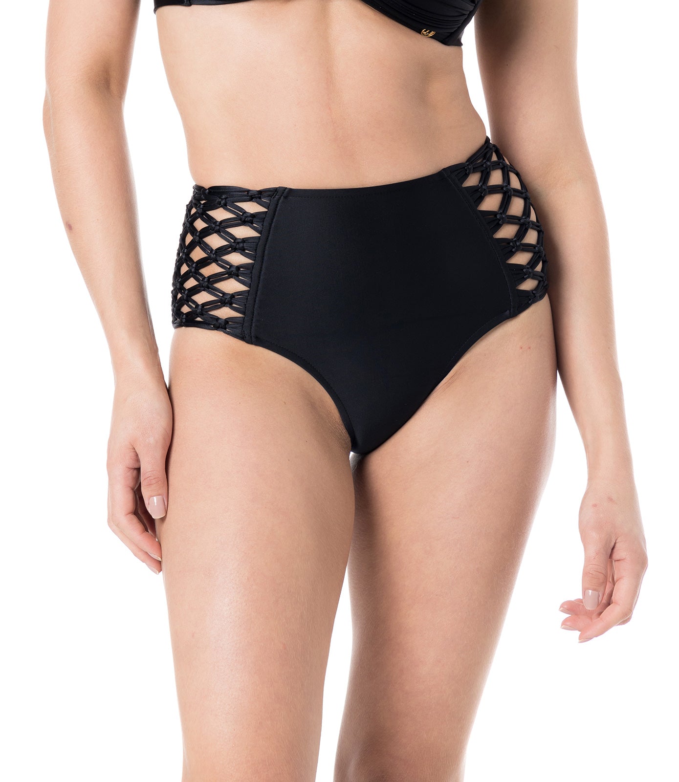 Gallery: Lua Morena Bottom Bottom Pants Macrame Liso Preto