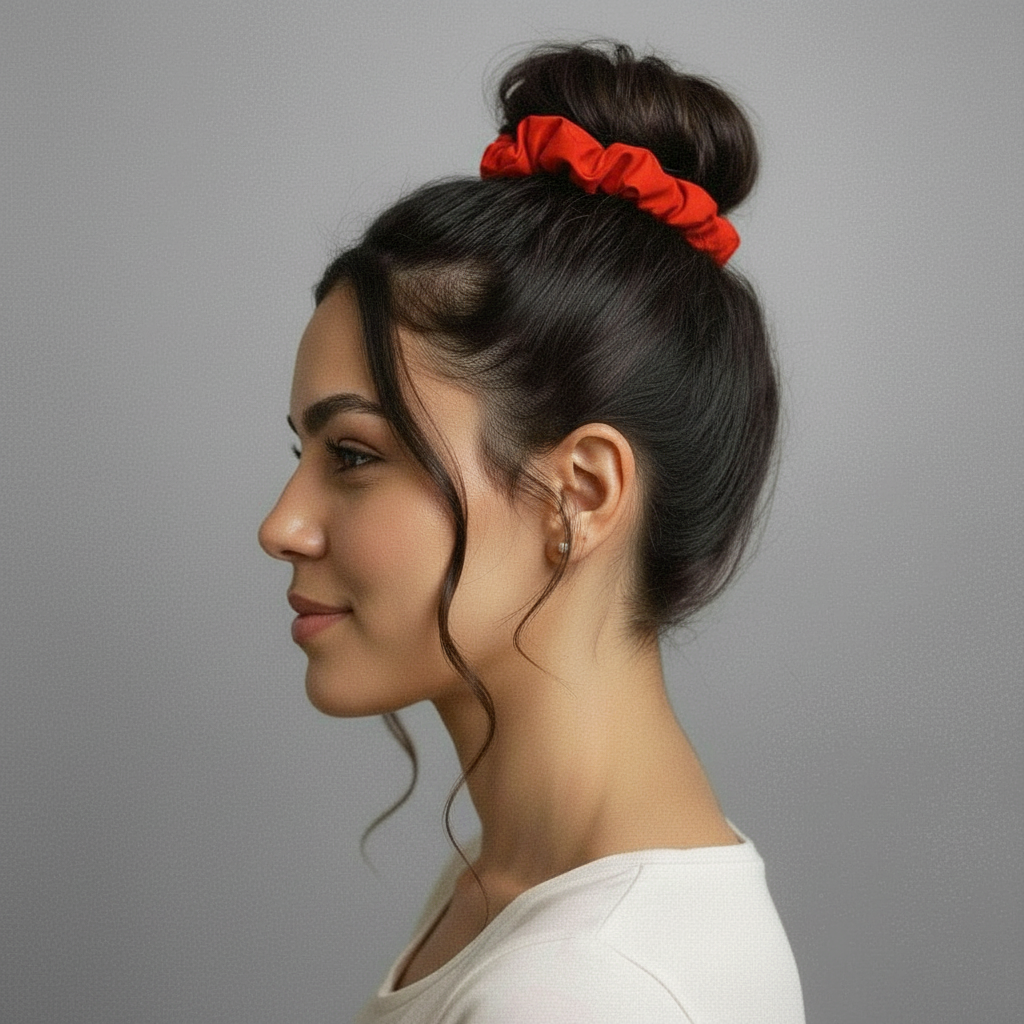 Image 03: Rio De Sol Hair Accessory Rouge Scrunchie