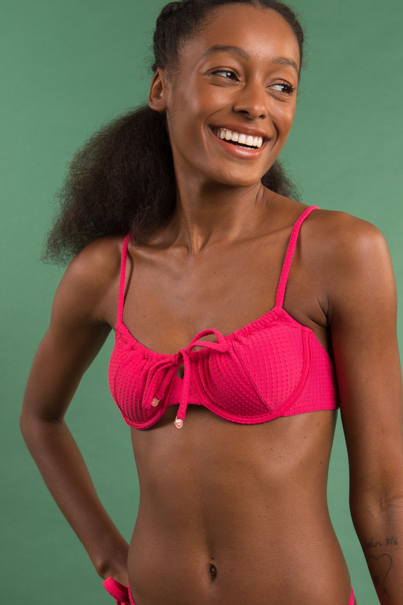 Image 10: Rio De Sol Set Set Dots-Virtual-Pink Balconet-Tie Pipa