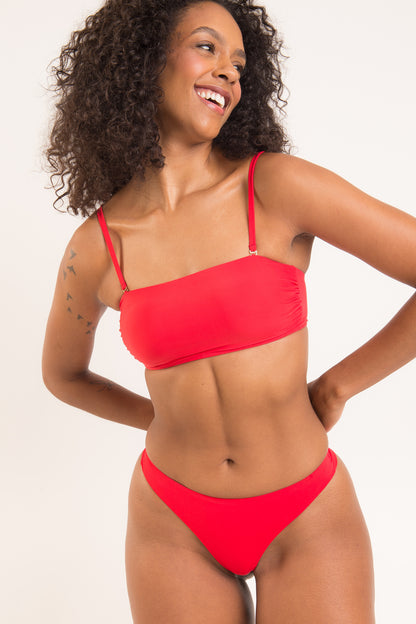 Image 11: Rio De Sol Top Top Rouge Bandeau-Reto