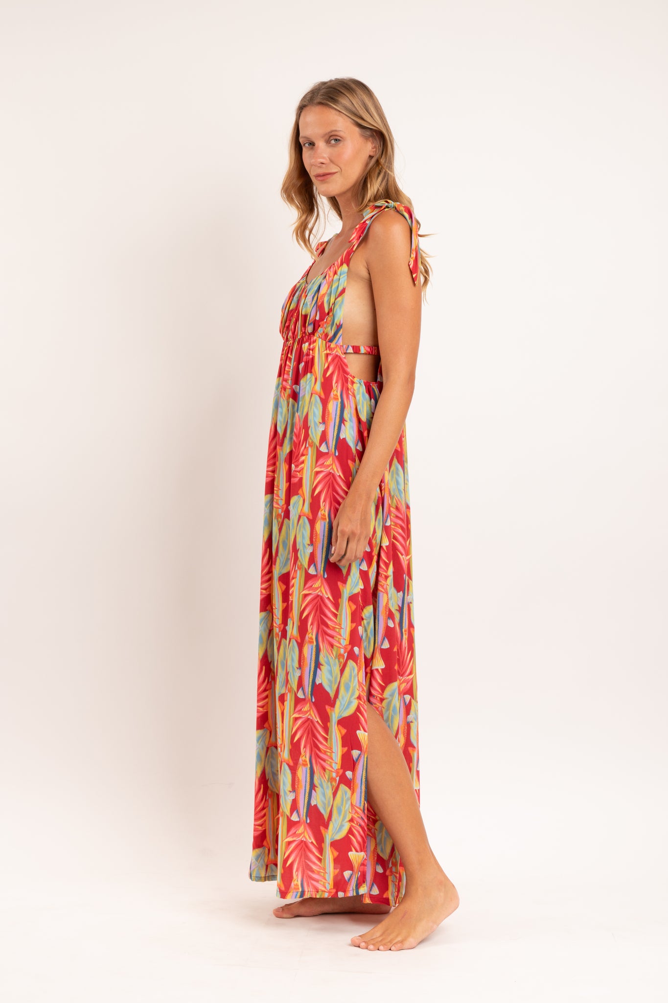 Image 02: Rio De Sol Maxi Dresses Sea-Bloom Long Dress Chiara