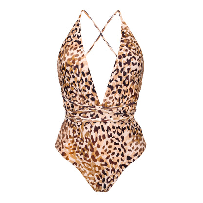 Product Front: Rio De Sol One-Piece Leopard New Vegas