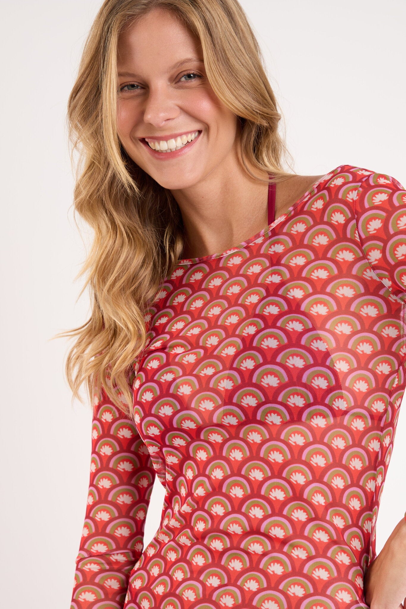 Image 07: Rio De Sol Maxi Dresses Floral-Scales Dress Lucy