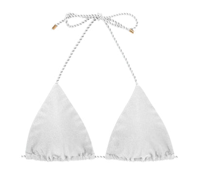 Product Front: Rio De Sol Top Top Shimmer-White Tri-Rope