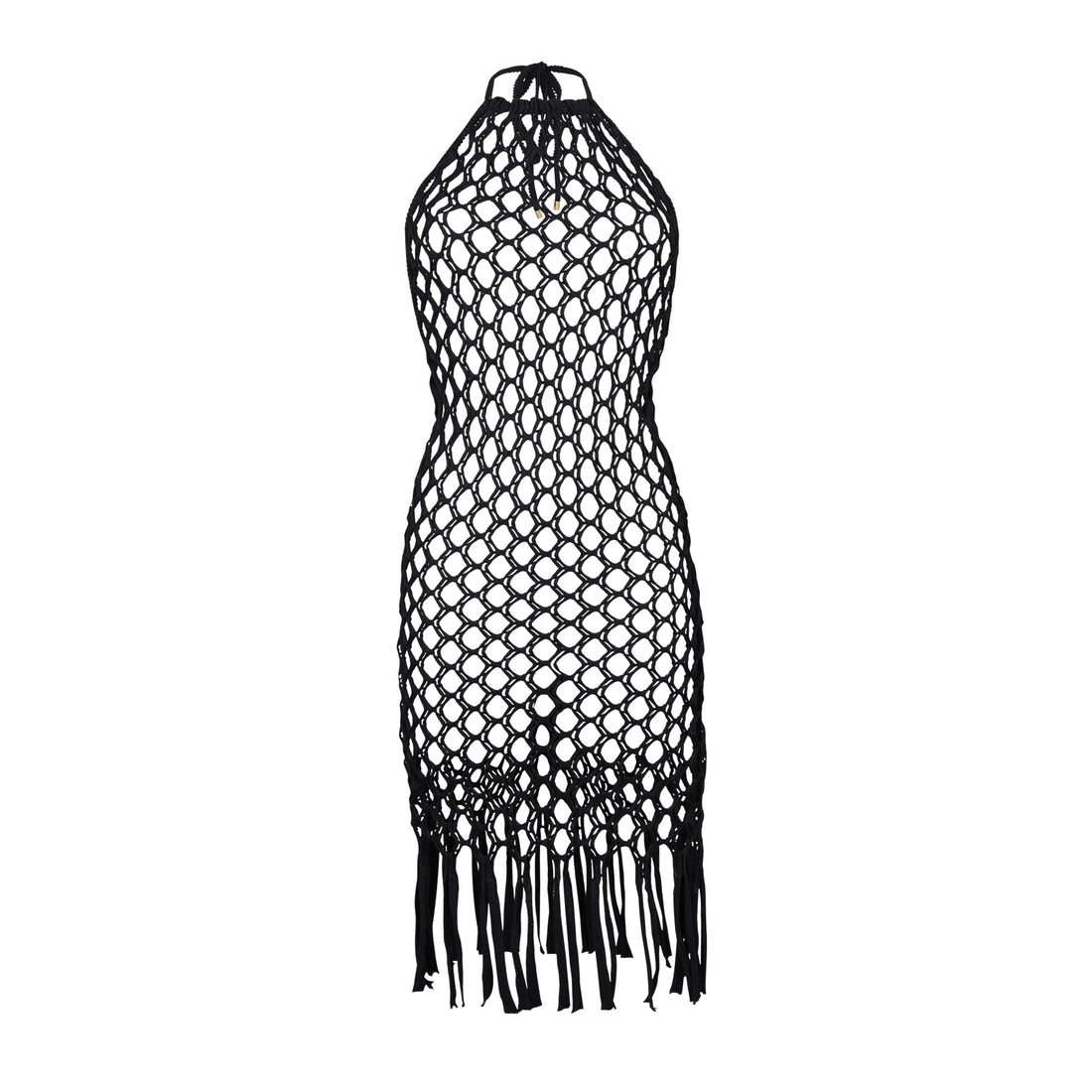 Product Front: Rio De Sol Midi Dress Black Serena Dress