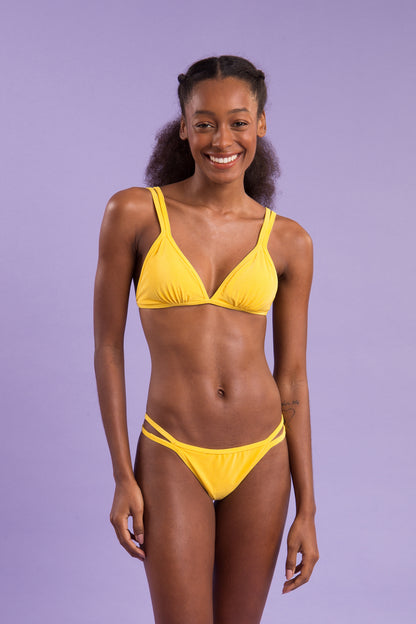 Image 09: Rio De Sol Two Piece Swimwear Set Malibu-Yellow Tri-Duo Mini-Duo