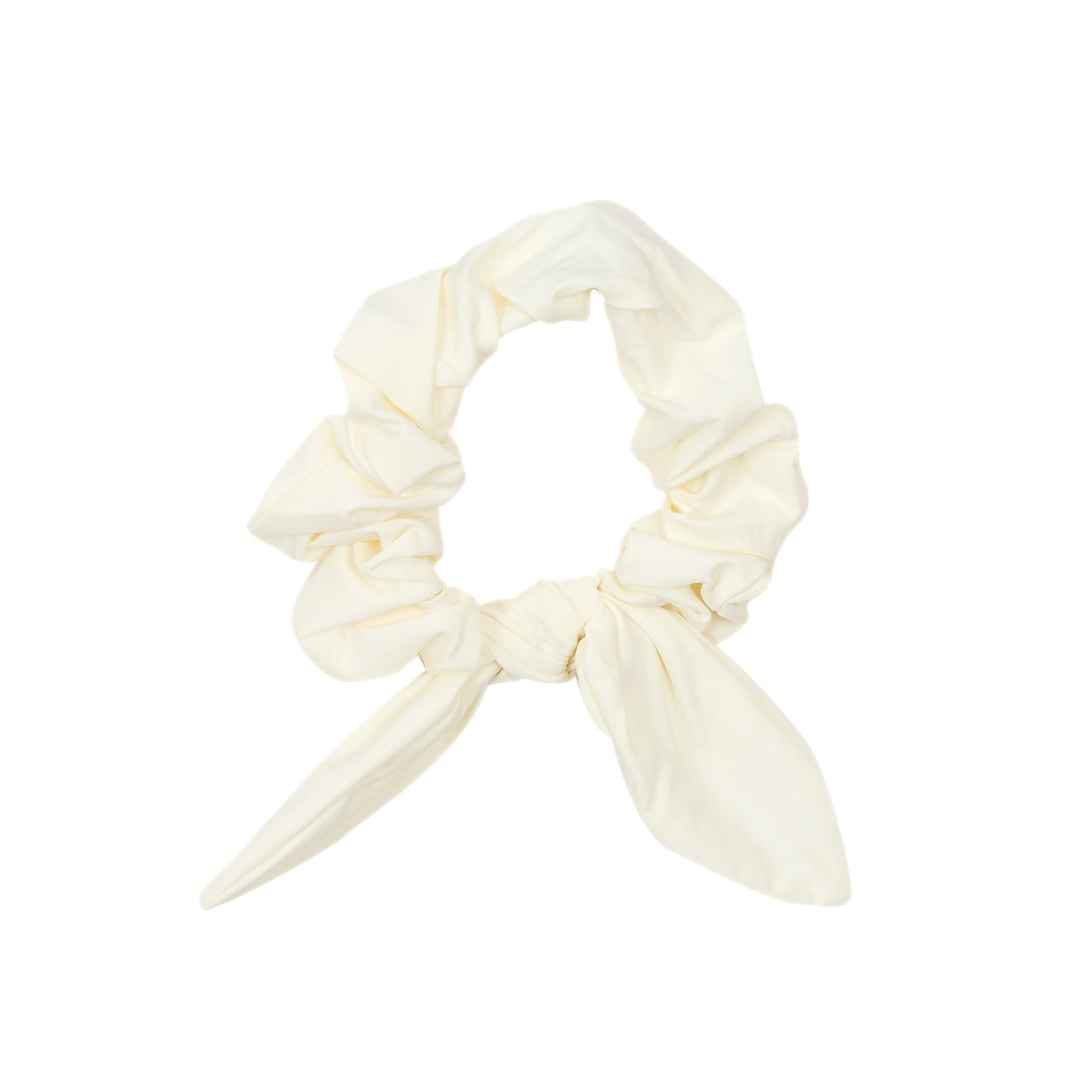 Product Front: Rio De Sol Hair Accessory Off-White Scrunchie