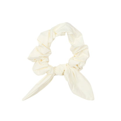 Product Front: Rio De Sol Hair Accessory Off-White Scrunchie