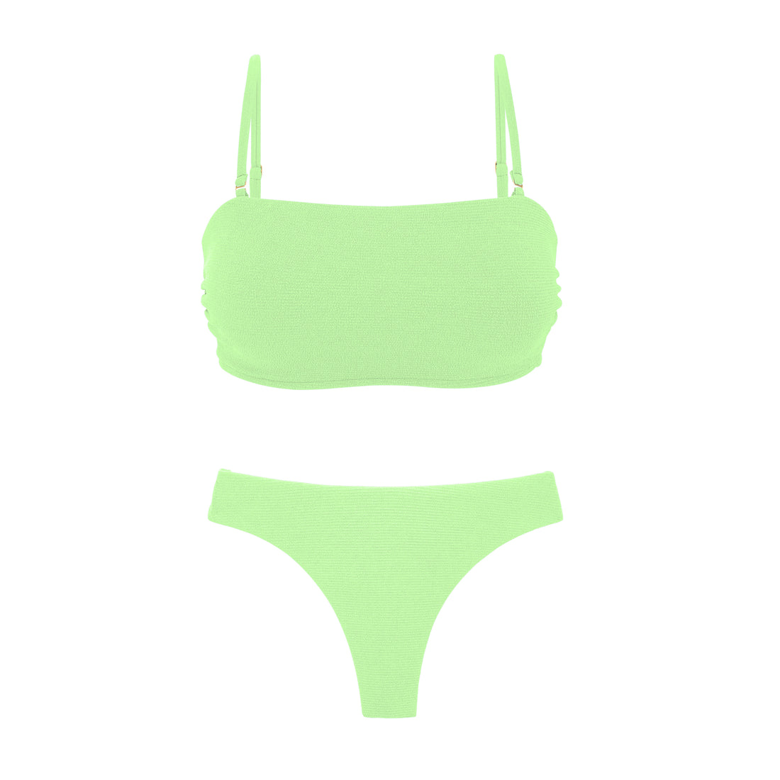 Product Front: Rio De Sol Set Set Sand-Menta Bandeau-Reto Nice-Fio