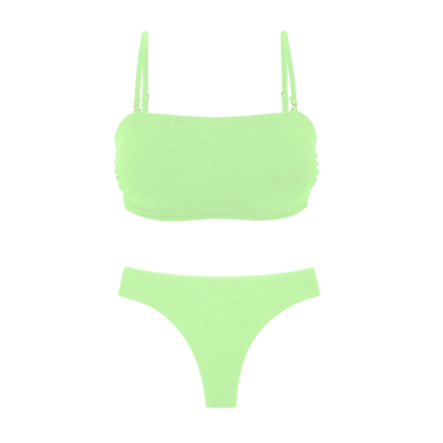 Product Front: Rio De Sol Set Set Sand-Menta Bandeau-Reto Nice-Fio