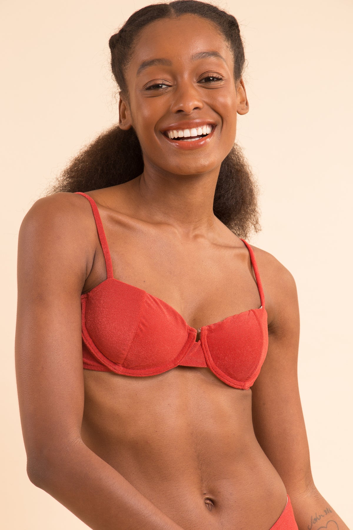 Image 09: Rio De Sol Two Piece Swimwear Set Malibu-Chili Balconet Essential-Comfy