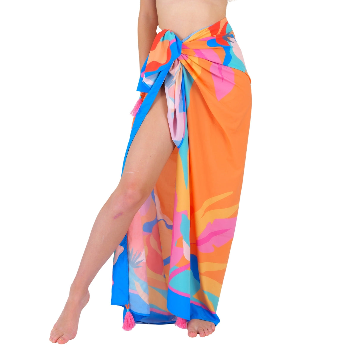 Gallery: Rio De Sol Pareo Orange Bloom Canga