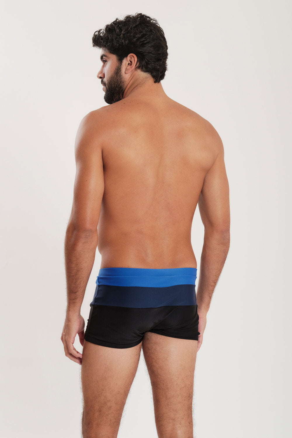 Model Back: Blueman Sunga / Boxer Sunga Army Crepusculo Bicolor Azul