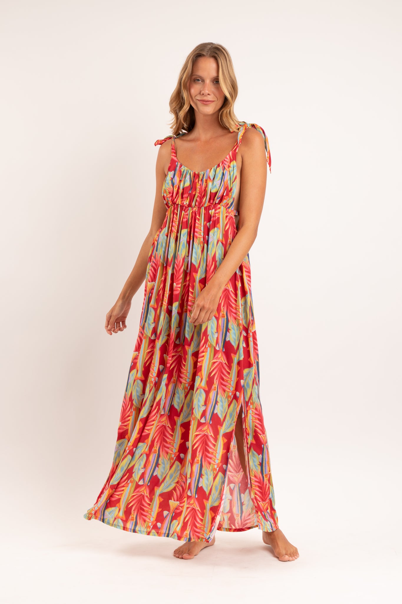 Image 05: Rio De Sol Maxi Dresses Sea-Bloom Long Dress Chiara