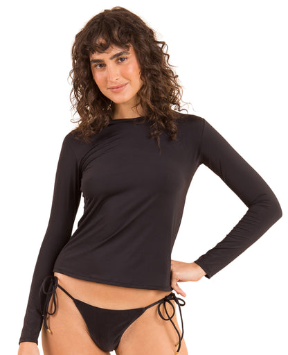 Gallery: Rio De Sol Top Nero Rash-Guard