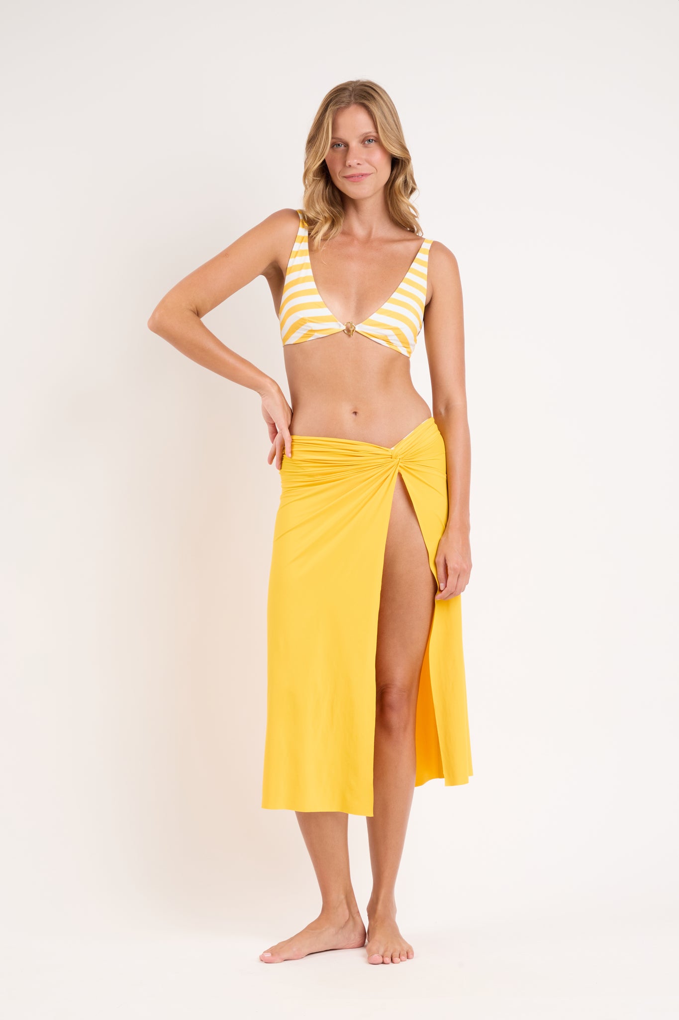 Image 04: Rio De Sol Beach Skirt Bio-Luz-Solar Long Skirt Knot