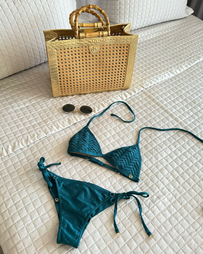 Image 03: Lua Morena Set Set Tapajos Triangulo-Macrame Rolote