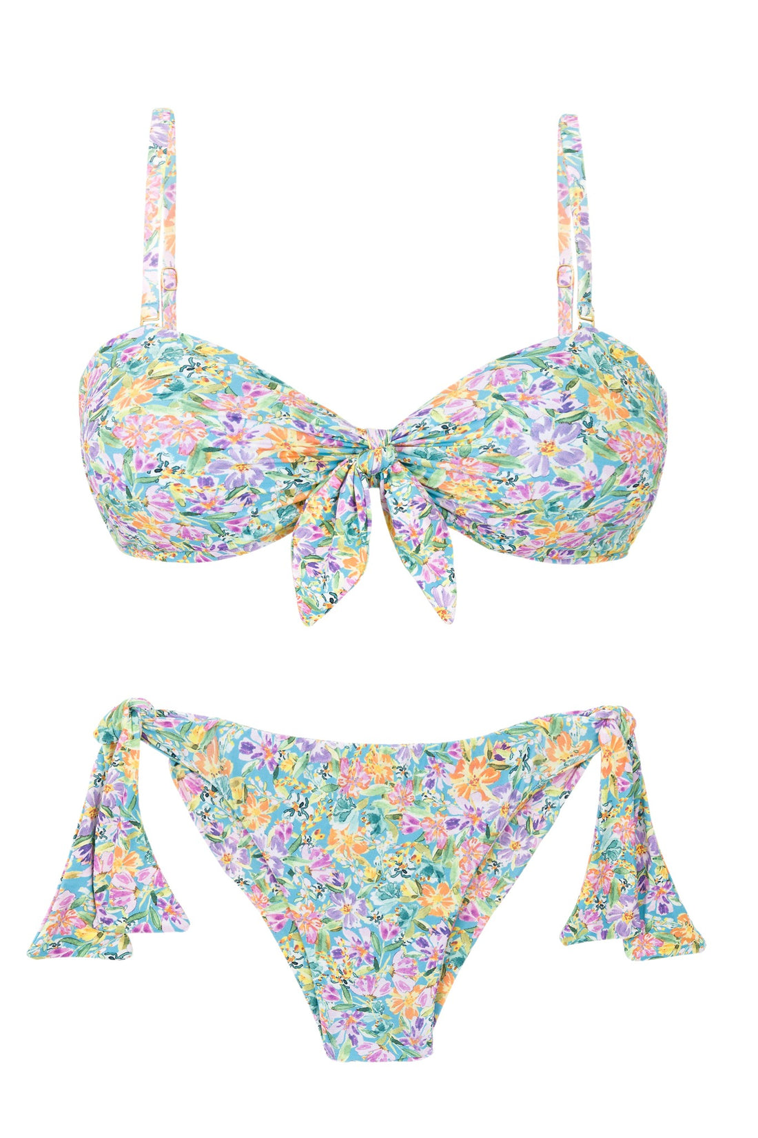 Product Front: Rio De Sol Set Set Tiny-Garden Bandeau-Knot Italy