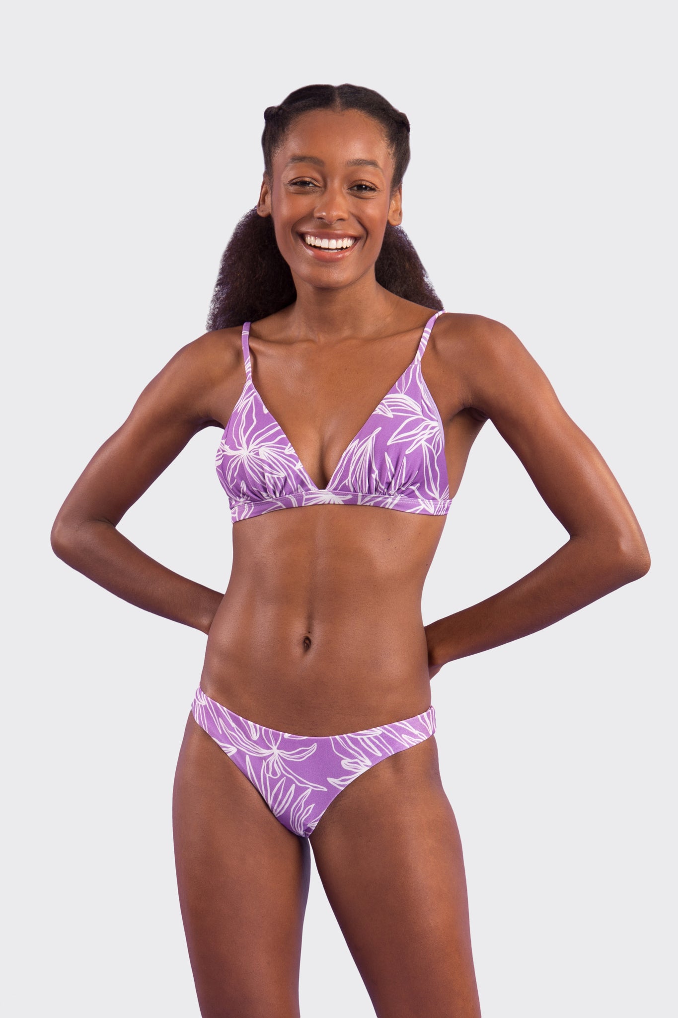 Model Front: Rio De Sol Top Top Trail-Purple Tri-Fixo