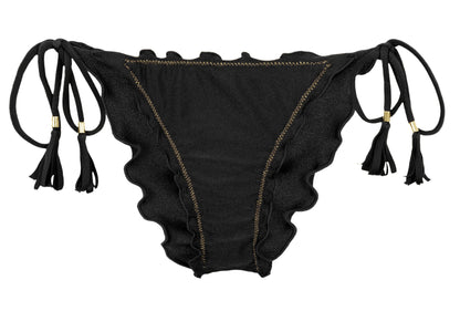 Product Front: Rio De Sol Bottom Bottom Shimmer-Black Frufru-Comfy