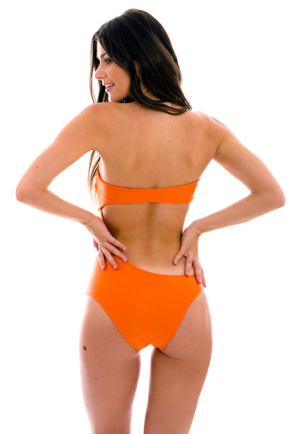 Model Back: Rio De Sol One-Piece Tangerina Body-Rio