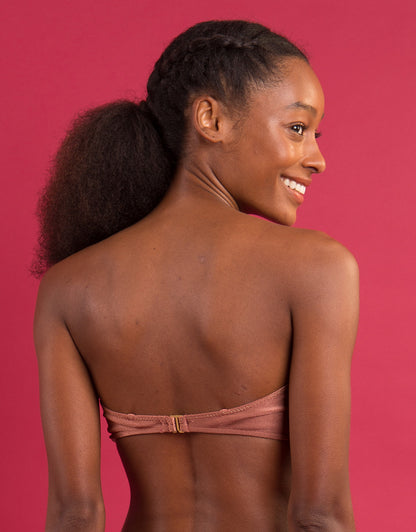 Image 10: Rio De Sol Top Top Shimmer-Copper Bandeau-Joy