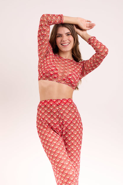 Image 10: Rio De Sol Beach Trousers Floral-Scales Pants Lana