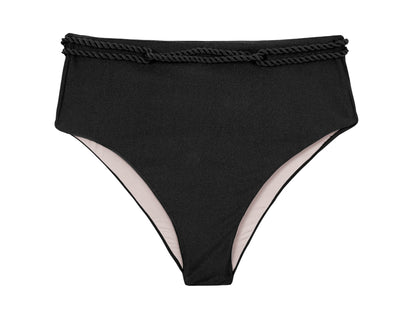 Product Front: Rio De Sol Bottom Bottom Shimmer-Black Hotpants