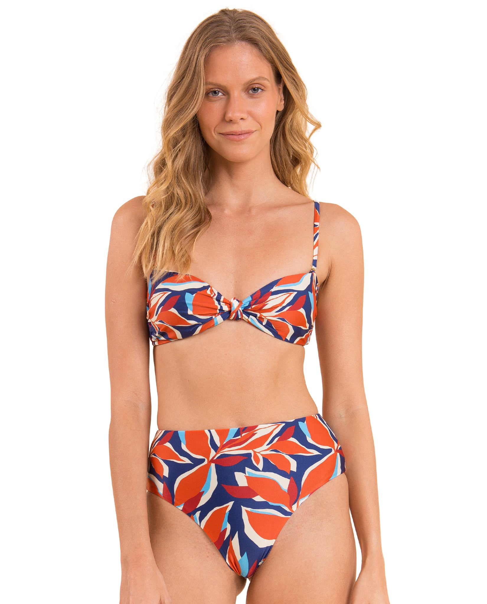 Gallery: Rio De Sol Set Set Leaves Bandeau-Joy Hotpants