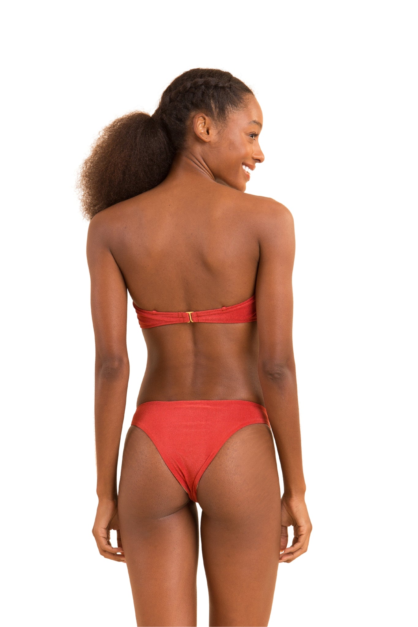 Model Back: Rio De Sol Top Top Malibu-Chili Bandeau-Duo
