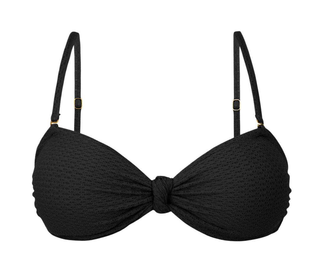 Product Front: Rio De Sol Top Top Bora-Black Bandeau-Joy
