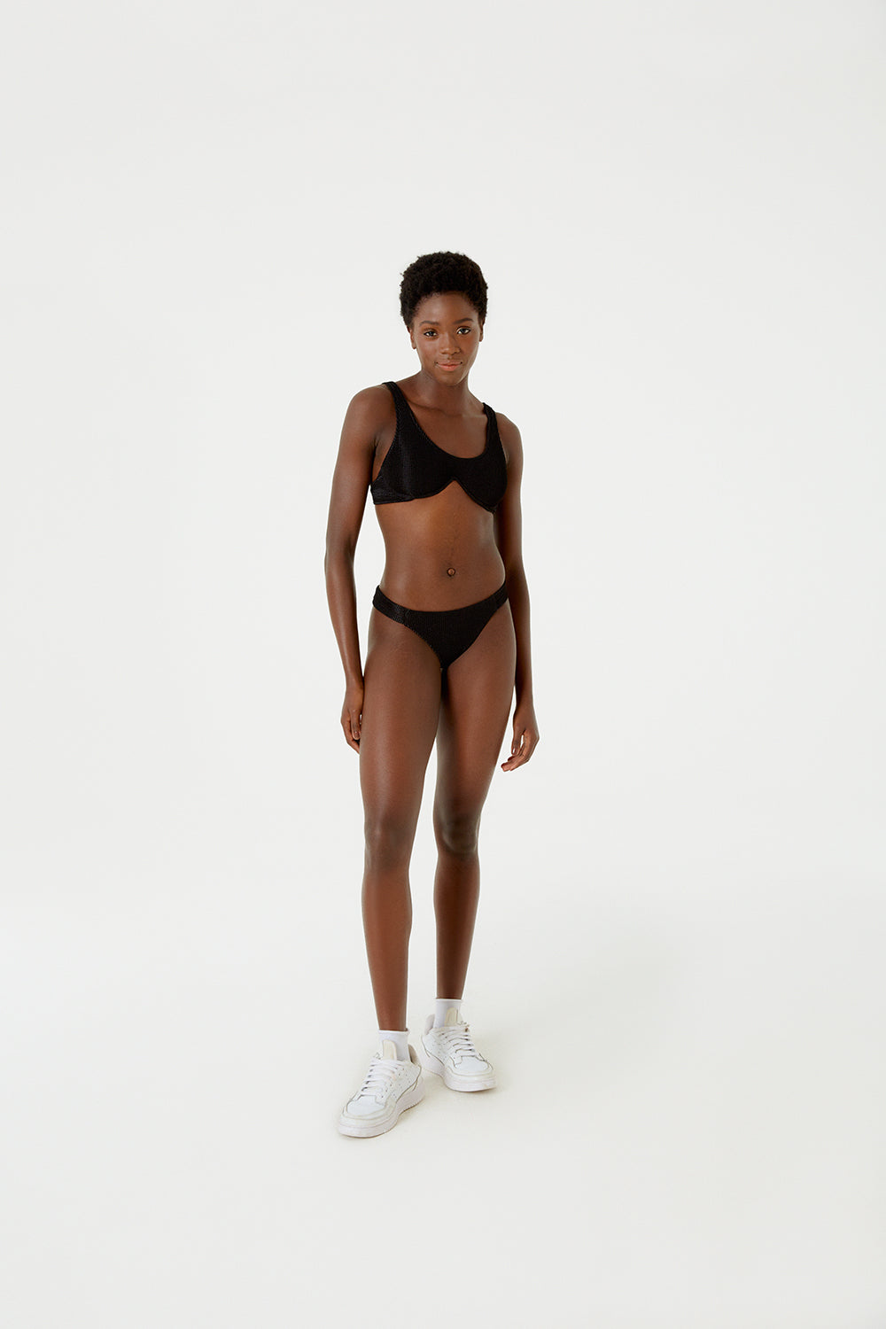 Image 05: Blueman Top Top Wavy Shine Preto