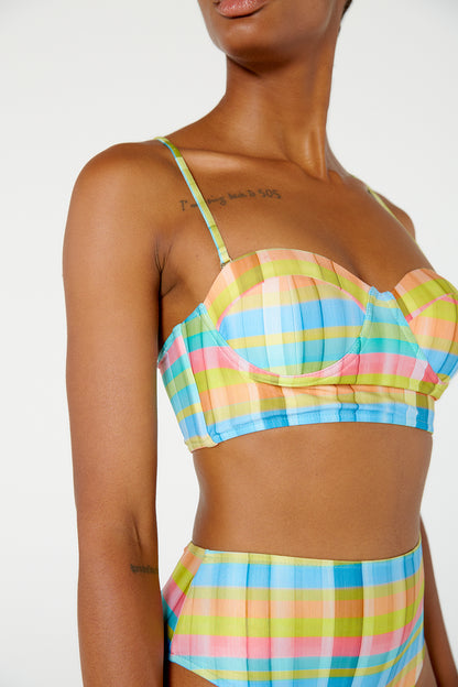 Image 08: Blueman Two Piece Swimwear Laise Hot Xadrez Candy