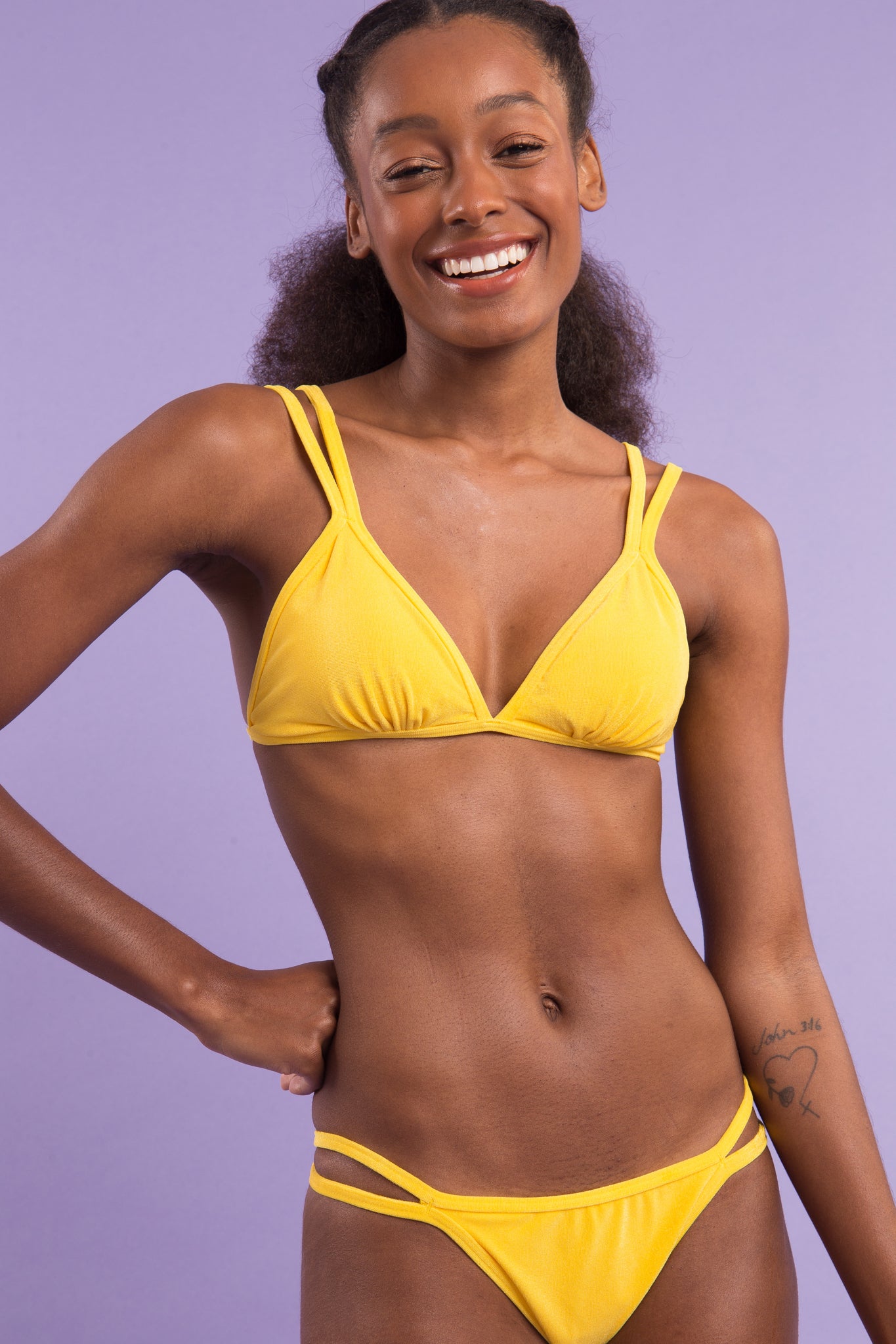 Image 08: Rio De Sol Bottom Bottom Malibu-Yellow Mini-Duo