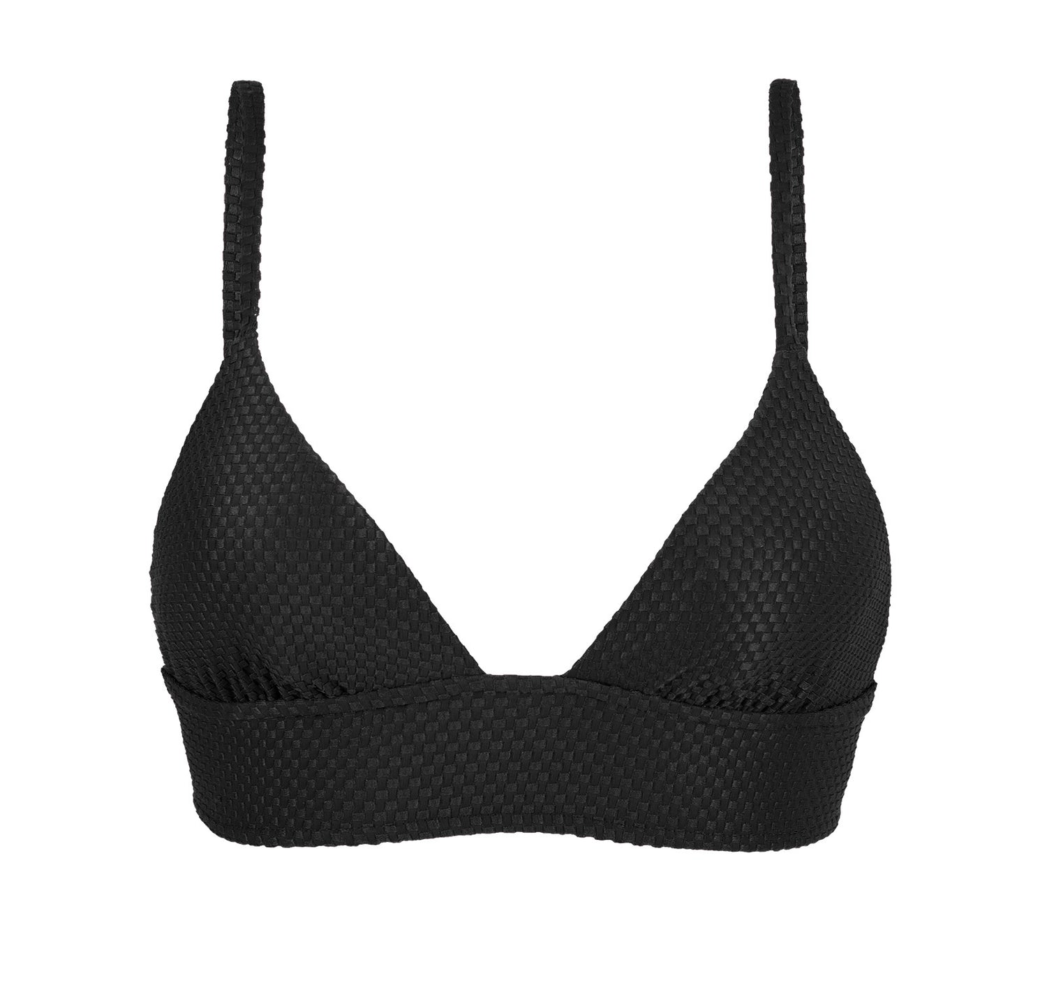 Product Front: Rio De Sol Top Top Cloque Preto Tri Cos