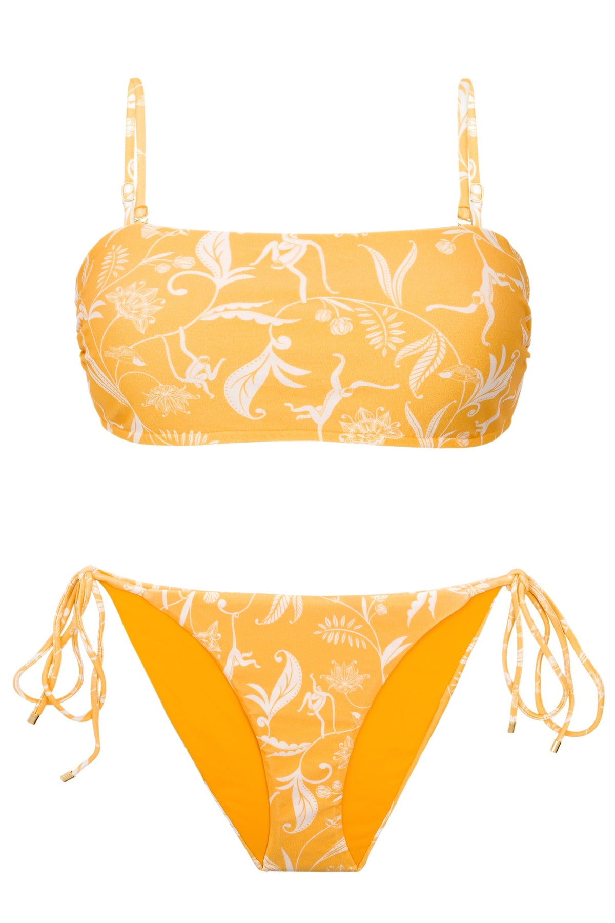 Product Front: Rio De Sol Two Piece Swimwear Set Sunny-Forest Bandeau-Reto Ibiza-Comfy